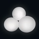 Puck 3 Light Wall / Ceiling Mount - Opal Puck 3 Light Wall / Ceiling Mount - / Opal
