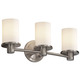 Rondo Bath Bar - Brushed Nickel / Opal Rondo Bath Bar - Brushed Nickel / Opal