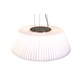 Leilah Suspension - Brushed Steel / White