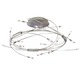 Spin 18 Light Ceiling Mount - Mat Chrome / Polished Stainless Steel / 