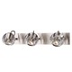 Spy 3 Light Wall Sconce - Satin Nickel / Clear Spy 3 Light Wall Sconce - Satin Nickel / Clear