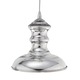 St Croix Pendant - White / Mercury St Croix Pendant - White / Mercury
