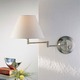 8164 Swing Arm Wall Sconce - Satin Nickel / Satin White 8164 Swing Arm Wall Sconce - Satin Nickel / Satin White
