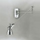 NAW33 Swing Arm Wall Sconce W / NAR83 Shade - Polished Nickel / Polished Nickel NAW33 Swing Arm Wall Sconce W / NAR83 Shade - Polished Nickel / Polished Nickel