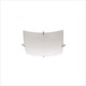 T-2600 Ceiling Flush Mount - Brushed Nickel / White Opal
