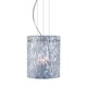 Tamburo Pendant - Satin Nickel / Clear Stone