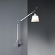 Tolomeo Shade Wall Mount with J Bracket - Aluminum / Parchment Paper Tolomeo Shade Wall Mount with J Bracket - Aluminum / Parchment Paper