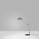 Tolomeo Mini Desk Lamp with Base  - Aluminum / Aluminum