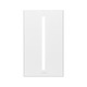 Vierti 1 Gang Wall Plate - White / 
