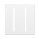 Vierti 2 Gang Wall Plate - White Vierti 2 Gang Wall Plate - White /