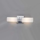Wave Double Wall Sconce - Chrome / Opal