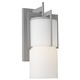 Weston Outdoor Wall Sconce - Graphite / Etched White Opal