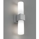 Dupla Double Outdoor Wall Light - Grey / White Dupla Double Outdoor Wall Light - Grey / White