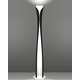 Cadmo Floor Lamp - Polished Black / White