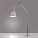Tolomeo Mega Floor Lamp - Polished Aluminum / Parchment Paper