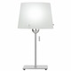 Jupe Classic Table Lamp with Dimmer - Chrome / White