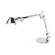 Tolomeo Micro Table Lamp with Base - Aluminum / Polished Chrome