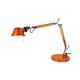 Tolomeo Micro Table Lamp with Base - Aluminum / Orange