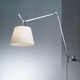 Tolomeo Mega Wall Mount - Aluminum / Parchment Paper