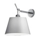 Tolomeo Wall Shade Mount - Polished Aluminum / Grey Fiber