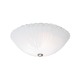 Venus Ceiling Flush Mount - Brushed Steel / White Venus Ceiling Flush Mount - Brushed Steel / White