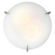Zenon Ceiling Flush Mount - Brushed Steel / Opal Zenon Ceiling Flush Mount - Brushed Steel / Opal