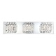 Crown Bath Bar 2-Light - Chrome / Clear