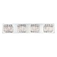Crown Bath Bar 2-Light - Chrome / Clear
