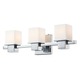 Lexington Bath Bar 2-Light - Chrome / White Opal
