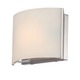 Pandora Vanity Wall Sconce - Matte Satin Nickel / White Opal Pandora Vanity Wall Sconce - Matte Satin Nickel / White Opal