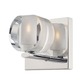 Circo Vanity Wall Sconce - Chrome / Clear / Frost