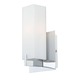 Moderno Vanity Wall Sconce - Matte Satin Nickel / White Opal Moderno Vanity Wall Sconce - Matte Satin Nickel / White Opal