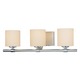 Slide Triple Bath Bar - Chrome / White Opal