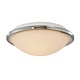 Metro Ceiling Flush Mount - Chrome / White Opal Metro Ceiling Flush Mount - Chrome / White Opal