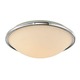Metro Ceiling Flush Mount - Chrome / White Opal Metro Ceiling Flush Mount - Chrome / White Opal