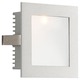 Step Light LED Wall Mount W / Lens - Grey / White Opal