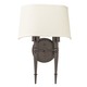 Montrose 2 Light Wall Sconce - Oil Rubbed Bronze / Linen Montrose 2 Light Wall Sconce - Oil Rubbed Bronze / Linen