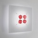 Shiraz Wall / Ceiling Mount - Chrome / Red Shiraz Wall / Ceiling Mount - Chrome / Red