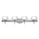 Peri Bath Bar - Polished Nickel / Opal Matte
