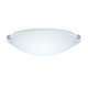 Trio Ceiling Flush Mount - Satin Nickel / White Trio Ceiling Flush Mount - Satin Nickel / White