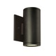 Silo Double Exterior Wall Sconce - Bronze / 