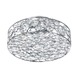 Lynda Ceiling Flush Mount - Polished Chrome / Crystal