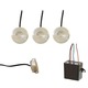 Button Dot Round LED Undercabinet Kit - Satin Aluminum / 