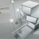 Cubi Floor Lamp - Grey / White Cubi Floor Lamp - Grey / White