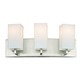 Avenue Bath Bar - Satin Nickel / Etched White Opal Avenue Bath Bar - Satin Nickel / Etched White Opal