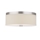 Embarcadero Ceiling Flush Mount - Satin Nickel / Vanilla Embarcadero Ceiling Flush Mount - Satin Nickel / Vanilla
