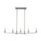 Fisher Island Linear Suspension - Lamp Holder Only  - Satin Nickel / 