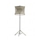 Tri-P Adjustable Floor Lamp - Anodized Metal / White