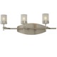 P5013 Bath Bar - Brushed Nickel / Clear/Acid Etched P5013 Bath Bar - Brushed Nickel / Clear/Acid Etched