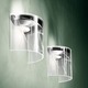 Evelyn Wall Sconce - Satin Nickel / Transparent Evelyn Wall Sconce - Satin Nickel / Transparent